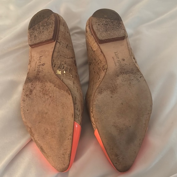 Kate Spade Coral and Cork Women's Flats - Picture 4 of 4